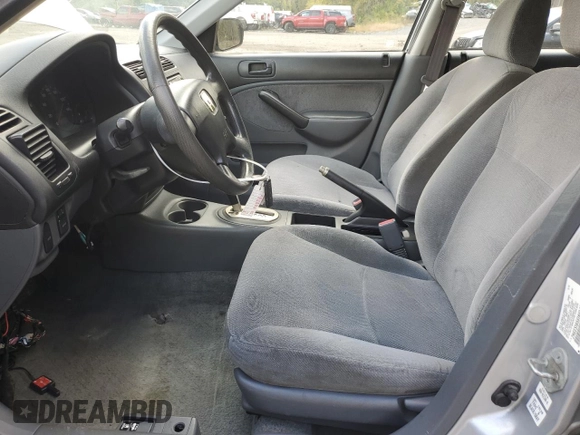 2001 Honda Civic LX with VIN 2HGES16551H514840, listed as a Copart auction lot 73725664 with 97,231 mi miles and Salvage Title. Bid and sale history available at carsss.com. Image 7.