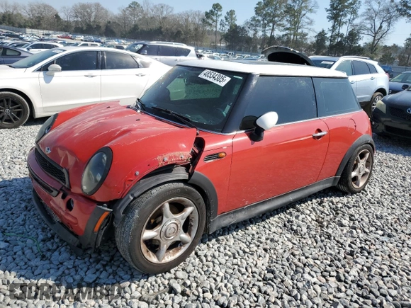2004 MINI Hardtop with VIN WMWRC33484TJ53757, listed as a Copart auction lot 48534305 with 166,771 mi miles and Salvage Title. Bid and sale history available at DreamBid. Image 1.