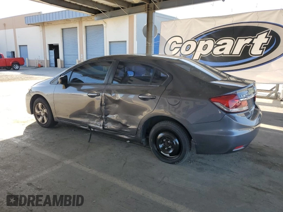 2014 Honda Civic LX z VIN 19XFB2F5XEE206296, wystawiony jako Copart lot #55539145 z przebiegiem 137 556 mil mil oraz Szkoda całkowita • Salvage title. Historia ofert i sprzedaży dostępna na DreamBid. Obrazek 2.