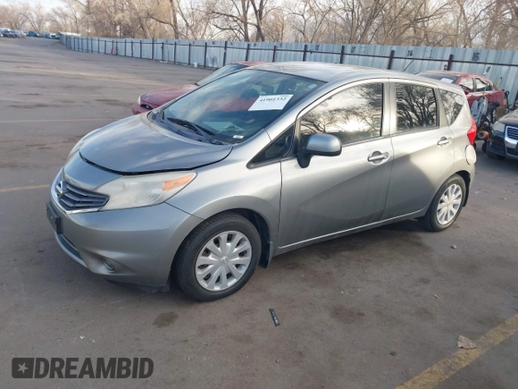 2014 Nissan Note SV with VIN 3N1CE2CP0EL376939, listed as a IAAI auction lot 41901332 with 138,457 mi miles and . Bid and sale history available at DreamBid. Image 2.
