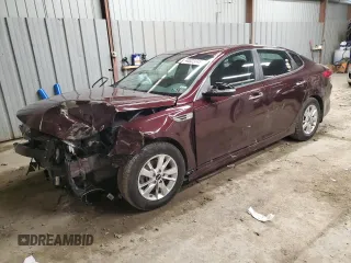 2018 Kia Optima LX with VIN 5XXGT4L31JG195657, listed as a Copart auction lot 44023745 with 26,230 mi miles and Salvage Title. Bid and sale history available at carsss.com. Image 1.