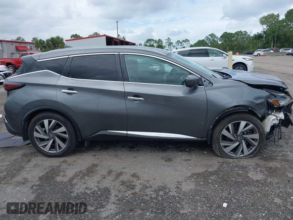 2021 Nissan Murano SL with VIN 5N1AZ2CJ1MC102594, listed as a IAAI auction lot 40584770 with 74,839 mi miles and . Bid and sale history available at DreamBid. Image 13.