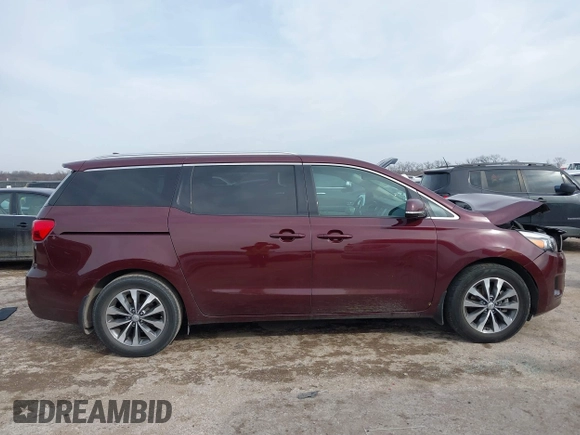 2017 Kia Sedona EX with VIN KNDMC5C11H6278098, listed as a IAAI auction lot 41581577 with 98,748 mi miles. Bid and sale history available at carsss.com. Image 13.