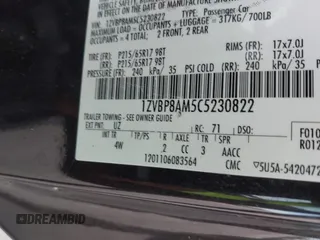 2012 Ford Mustang Premium with VIN 1ZVBP8AM5C5230822, listed as a IAAI auction lot 42647776 with 136,049 mi miles and . Bid and sale history available at DreamBid. Image 9.