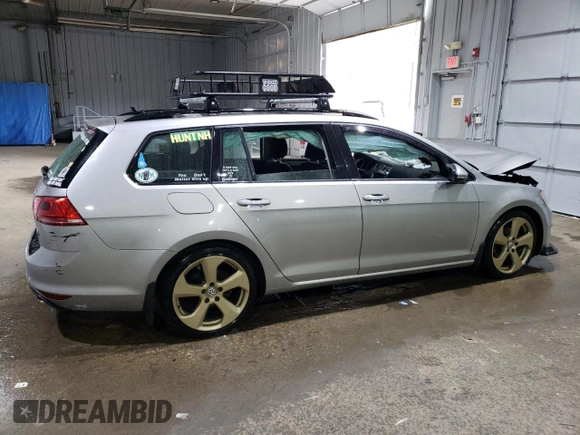2017 Volkswagen Golf SportWagen S with VIN 3VWU17AU2HM539038, listed as a Copart auction lot 71954684 with 124,944 mi miles and Salvage Title. Bid and sale history available at carsss.com. Image 3.