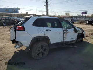 2017 Jeep Cherokee Sport with VIN 1C4PJMAS8HW651453, listed as a Copart auction lot 52410465 with 0 mi miles and Salvage Title. Bid and sale history available at carsss.com. Image 3.