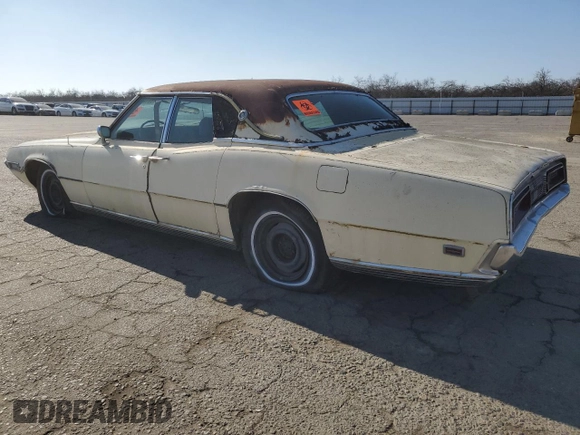 1969 Ford Thunderbird with VIN 9Y87N133677, listed as a Copart auction lot 89146415 with 83,190 mi miles and Clean Title. Bid and sale history available at DreamBid. Image 2.