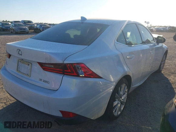 2015 Lexus IS 250 with VIN JTHBF1D21F5070576, listed as a IAAI auction lot 41590004 with 140,224 mi miles and . Bid and sale history available at carsss.com. Image 4.
