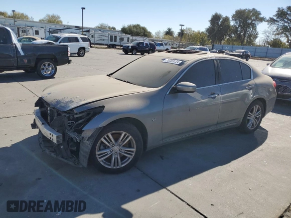 2015 Infiniti Q40 with VIN JN1CV6AP8FM502451, listed as a Copart auction lot 78203124 with 140,356 mi miles and Salvage Title. Bid and sale history available at carsss.com. Image 1.