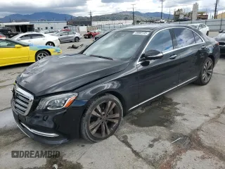 2018 Mercedes-Benz S S 450 with VIN WDDUG6GB8JA386126, listed as a Copart auction lot 48969145 with 115,041 mi miles and Salvage Title. Bid and sale history available at carsss.com. Image 1.