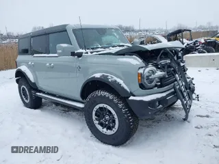 2024 Ford Bronco Outer Banks with VIN 1FMDE8BH2RLB47383, listed as a IAAI auction lot 41352347 with 344 mi miles. Bid and sale history available at carsss.com. Image 1.