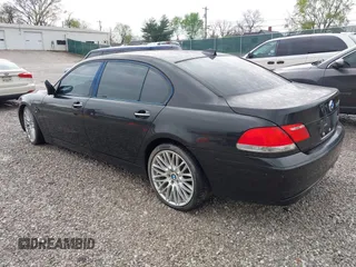 2007 BMW 7 Series 750Li with VIN WBAHN83577DT77290, listed as a IAAI auction lot 41908957 with 164,215 mi miles. Bid and sale history available at carsss.com. Image 3.
