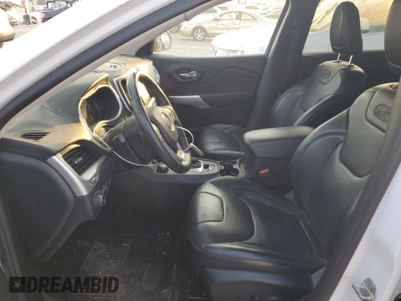 2018 Jeep Cherokee Overland with VIN 1C4PJMJX0JD593786, listed as a Copart auction lot 75319844 with 69,761 mi miles and Salvage Title. Bid and sale history available at carsss.com. Image 7.