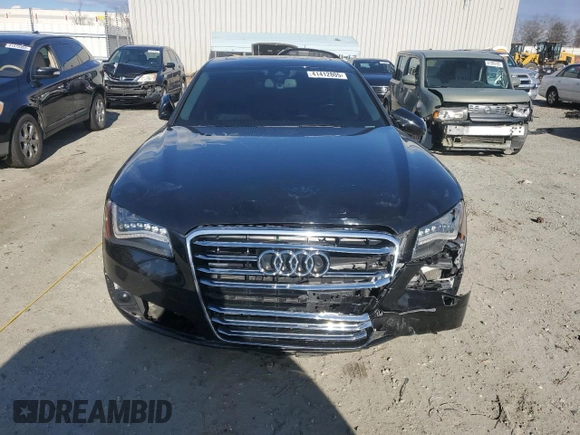 2013 Audi A8 4.0L with VIN WAUR2AFD5DN009509, listed as a Copart auction lot 41412805 with 33,917 mi miles and Salvage Title. Bid and sale history available at DreamBid. Image 5.