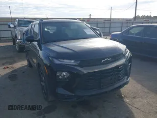 2022 Chevrolet TrailBlazer RS with VIN KL79MTSL4NB033340, listed as a IAAI auction lot 41366003 with 44,343 mi miles. Bid and sale history available at carsss.com. Image 1.