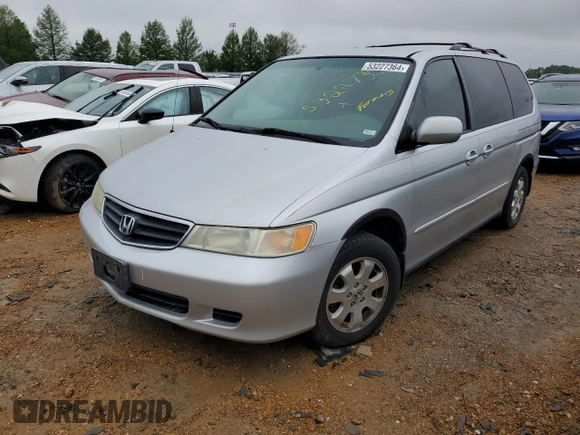 2004 Honda Odyssey EX-L with VIN 5FNRL18984B025100, listed as a Copart auction lot 53227364 with 331,293 mi miles and Salvage Title. Bid and sale history available at DreamBid. Image 1.