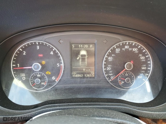 2012 Volkswagen Passat TDI SEL Premium with VIN 1VWCN7A38CC002224, listed as a Copart auction lot 43112335 with 158,862 mi miles and Salvage Title. Bid and sale history available at carsss.com. Image 9.