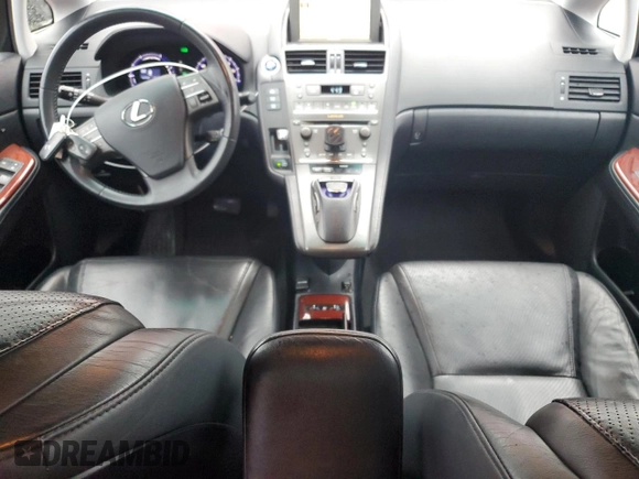2010 Lexus HS 250h with VIN JTHBB1BA7A2015288, listed as a Copart auction lot 47601955 with 129,392 mi miles and Salvage Title. Bid and sale history available at DreamBid. Image 8.