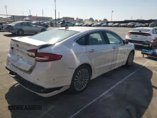 2018 Ford Fusion Titanium with VIN 3FA6P0RU4JR134142, listed as a Copart auction lot 52046465 with 91,018 mi miles and Salvage Title. Bid and sale history available at DreamBid. Image 3.