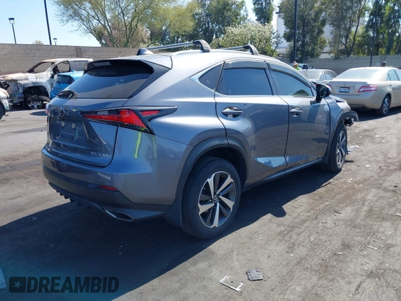 2020 Lexus NX 300 with VIN JTJGARBZ7L5017748, listed as a IAAI auction lot 42643962 with 36,220 mi miles and . Bid and sale history available at DreamBid. Image 4.