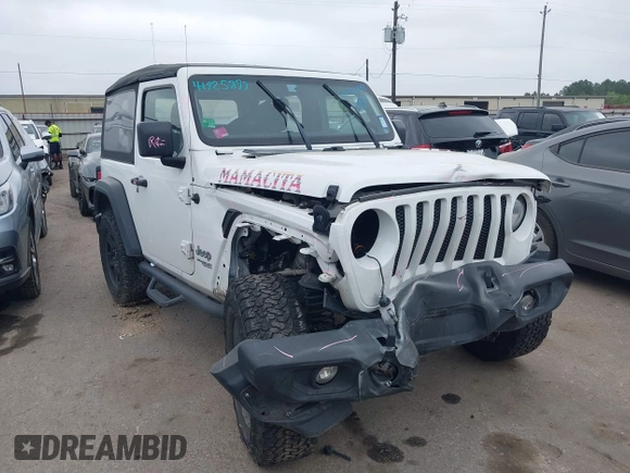 2018 Jeep Wrangler Sport with VIN 1C4GJXAG4JW307122, listed as a IAAI auction lot 41925899 with 94,740 mi miles and . Bid and sale history available at DreamBid. Image 1.