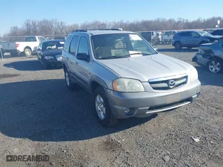 2002 Mazda Tribute LX with VIN 4F2YU081X2KM33854, listed as a IAAI auction lot 41670828 with 225,380 mi miles. Bid and sale history available at carsss.com. Image 1.
