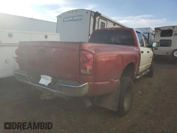 2008 Dodge 3500 Laramie with VIN 3D7MX48A18G229396, listed as a Copart auction lot 47978865 with Not Provided miles and Salvage Title. Bid and sale history available at carsss.com. Image 3.