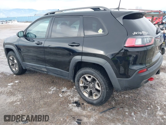 2019 Jeep Cherokee Trailhawk Elite with VIN 1C4PJMBX6KD313675, listed as a IAAI auction lot 41448924 with 51,639 mi miles. Bid and sale history available at carsss.com. Image 3.