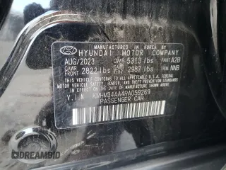 2024 Hyundai IONIQ 6 SEL with VIN KMHM34AA4RA059269, listed as a Copart auction lot 41388665 with 70,837 mi miles and Salvage Title. Bid and sale history available at carsss.com. Image 14.