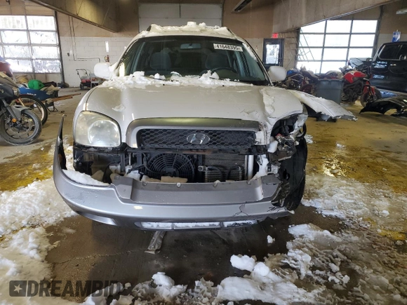 2004 Hyundai Santa Fe GLS with VIN KM8SC73E54U767532, listed as a Copart auction lot 41648395 with 125,439 mi miles and Salvage Title. Bid and sale history available at carsss.com. Image 5.