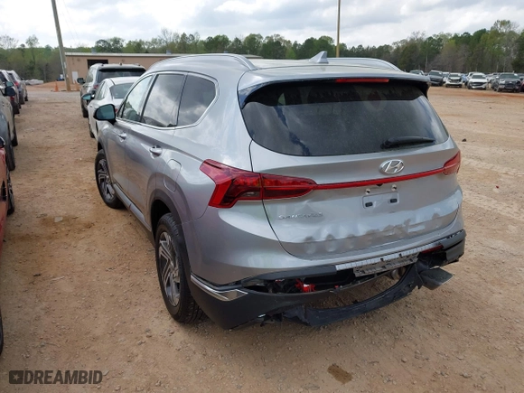 2022 Hyundai Santa Fe SEL with VIN 5NMS24AJXNH412919, listed as a IAAI auction lot 41943656 with 38,018 mi miles. Bid and sale history available at carsss.com. Image 3.
