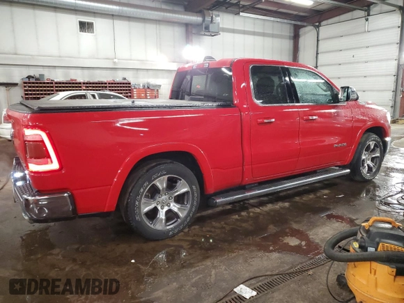 2019 Ram 1500 Laramie with VIN 1C6SRFDT1KN609441, listed as a Copart auction lot 88951085 with 98,922 mi miles and Salvage Title. Bid and sale history available at carsss.com. Image 3.