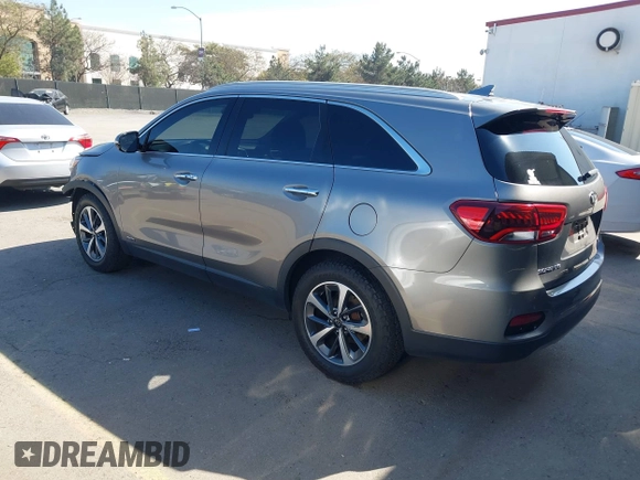 2019 Kia Sorento EX with VIN 5XYPHDA50KG514825, listed as a IAAI auction lot 41612310 with 100,855 mi miles and . Bid and sale history available at DreamBid. Image 3.