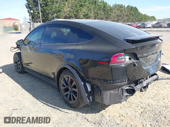 2022 Tesla Model X with VIN 7SAXCAE59NF346186, listed as a IAAI auction lot 41893923 with Not Provided miles and . Bid and sale history available at DreamBid. Image 3.