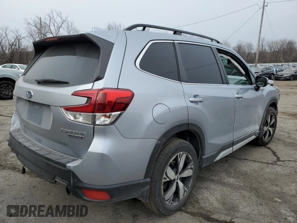 2020 Subaru Forester Touring with VIN JF2SKAXC9LH579957, listed as a Copart auction lot 89087915 with 0 mi miles and Salvage Title. Bid and sale history available at carsss.com. Image 3.