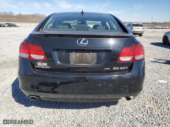 2008 Lexus GS 350 with VIN JTHCE96S080013644, listed as a Copart auction lot 46465495 with 150,464 mi miles and Salvage Title. Bid and sale history available at carsss.com. Image 6.