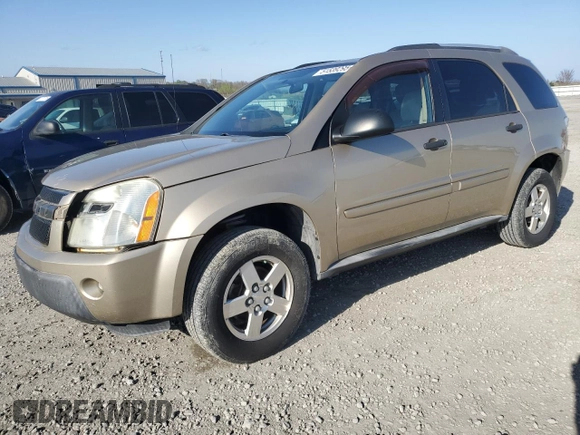 2005 Chevrolet Equinox LS z VIN 2CNDL13F356202212, wystawiony jako Copart lot #51539295 z przebiegiem 121 236 mil mil oraz Szkoda całkowita • Salvage title. Historia ofert i sprzedaży dostępna na DreamBid. Obrazek 1.