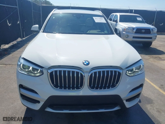 2020 BMW X3 sDrive30i with VIN 5UXTY3C0XLLU70816, listed as a IAAI auction lot 41774002 with 61,501 mi miles. Bid and sale history available at carsss.com. Image 12.