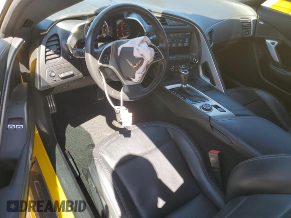2015 Chevrolet Corvette Z51 3LT with VIN 1G1YM2D7XF5108382, listed as a Copart auction lot 49408375 with 20,266 mi miles and Salvage title. Bid and sale history available at DreamBid. Image 8.