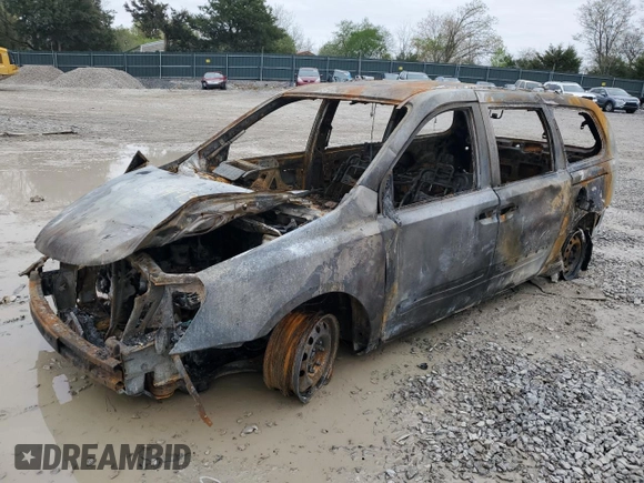 2008 Kia Sedona LX with VIN KNDMB233586202354, listed as a Copart auction lot 51749355 with 0 mi miles and Salvage Title. Bid and sale history available at carsss.com. Image 1.