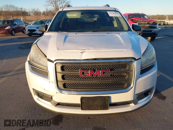 2016 GMC Acadia SLE with VIN 1GKKRNED1GJ276185, listed as a IAAI auction lot 41106804 with 160,245 mi miles and . Bid and sale history available at DreamBid. Image 6.
