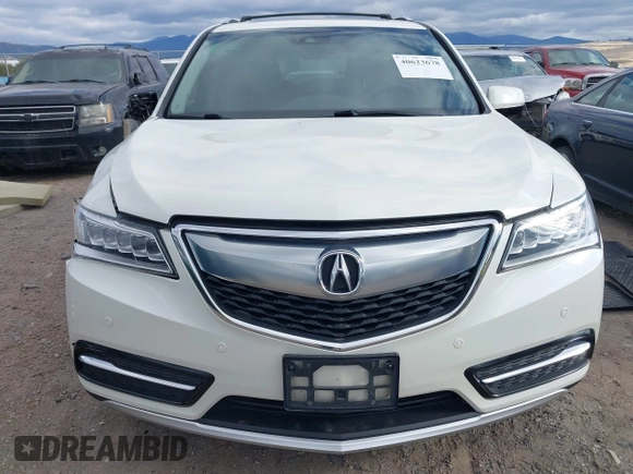 2016 Acura MDX w/Advance with VIN 5FRYD4H91GB034993, listed as a IAAI auction lot 40623678 with 88,027 mi miles. Bid and sale history available at carsss.com. Image 12.