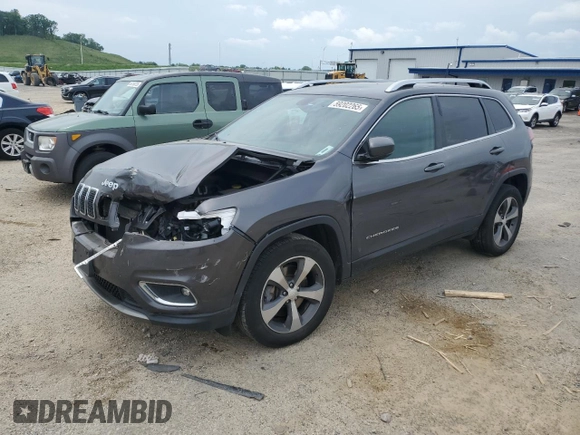2019 Jeep Cherokee Limited with VIN 1C4PJMDN6KD117182, listed as a Copart auction lot 59202265 with 91,279 mi miles and Non repairable. Bid and sale history available at DreamBid. Image 1.