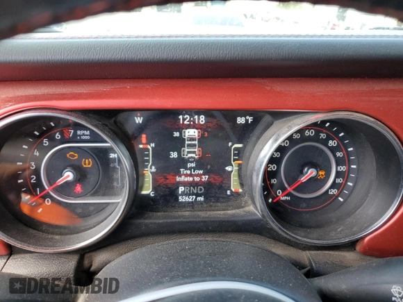 2021 Jeep Wrangler Rubicon z VIN 1C4HJXCG6MW713859, wystawiony jako Copart lot #72422884 z przebiegiem 52 627 mil mil oraz Szkoda całkowita • Salvage title. Historia ofert i sprzedaży dostępna na DreamBid. Obrazek 9.