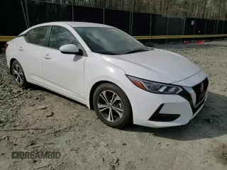 2022 Nissan Sentra SV with VIN 3N1AB8CV0NY287652, listed as a Copart auction lot 50783985 with 77,033 mi miles and Salvage Title. Bid and sale history available at carsss.com. Image 11.