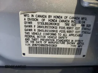 2005 Acura MDX Touring with VIN 2HNYD18925H513831, listed as a Copart auction lot 42749695 with 199,139 mi miles and Salvage Title. Bid and sale history available at carsss.com. Image 13.