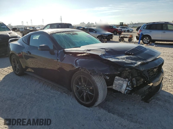 2024 Ford Mustang Dark Horse with VIN 1FA6P8R0XR5501426, listed as a Copart auction lot 76090874 with 0 mi miles and Salvage Title. Bid and sale history available at carsss.com. Image 4.