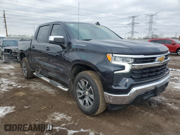 2023 Chevrolet Silverado 1500 LT with VIN 2GCUDDEDXP1153475, listed as a Copart auction lot 85351764 with 15,783 mi miles and Salvage Title. Bid and sale history available at carsss.com. Image 4.