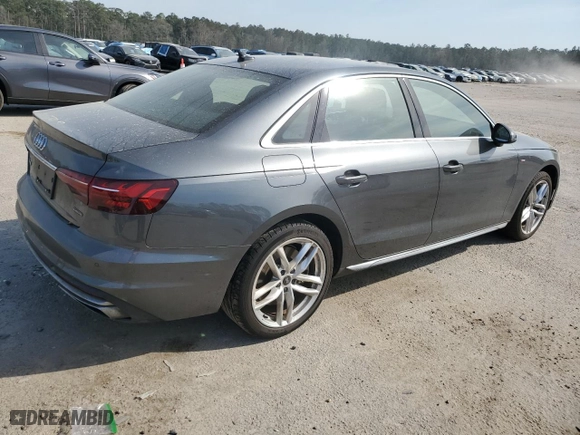 2021 Audi A4 Sedan S line Premium with VIN WAUDAAF44MA055417, listed as a Copart auction lot 49493075 with 24,875 mi miles and Salvage Title. Bid and sale history available at carsss.com. Image 3.