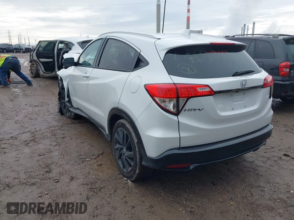 2022 Honda HR-V Sport with VIN 3CZRU6H18NM769419, listed as a IAAI auction lot 41054527 with 16,258 mi miles and . Bid and sale history available at carsss.com. Image 3.